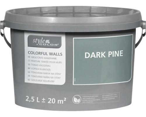 Peinture mur et plafond StyleColor COLORFUL WALLS dark pine 2,5 l