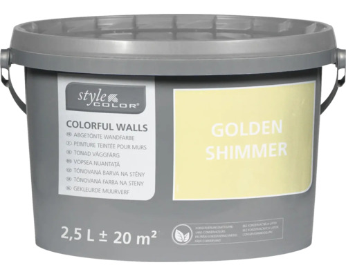 Peinture mur et plafond StyleColor COLORFUL WALLS golden shimmer 2,5 l