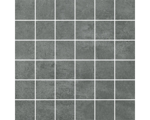 Mosaïque MIRAVA Manhattan anthracite mat 30 x 30 x 0,9 cm Carreau de mosaïque en grès cérame, carré
