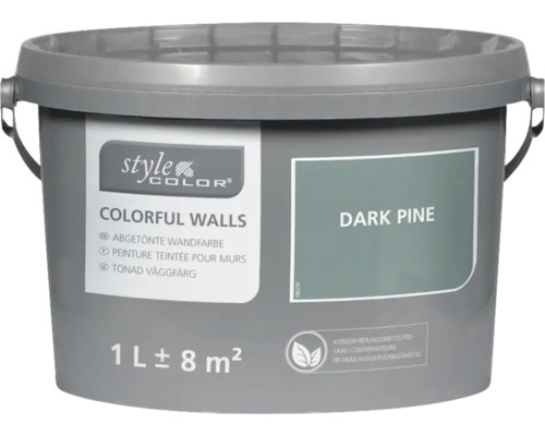 Peinture mur et plafond StyleColor COLORFUL WALLS dark pine 1 l