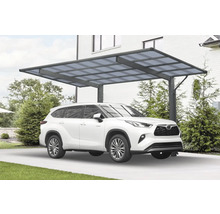 Auto unter einem Carport mit Polycarbonatdach