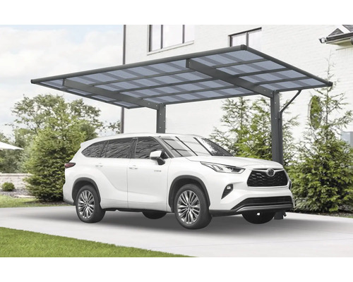 Carport Ximax Wing 80 aluminium 275,7x531,4 cm revêtu par poudre anthracite Carport Ximax Wing 80 aluminium 275,7x531,4 cm revêtu par poudre anthracite