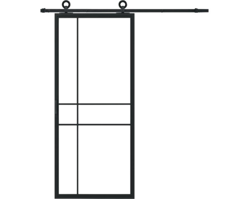 Pertura Schiebetür Komplett-Set Jarn 06 Satin 1000x2350 mm inkl. Laufschiene mit Rad,Griff-Set Pertura Schiebetür Komplett-Set Jarn 06 Satin 1000x2350 mm inkl. Laufschiene mit Rad,Griff-Set