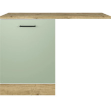 Flex Well Geschirrspülerblende für vollintegrierte Geschirrspüler Cara BxTxH 110 x 60 x 85 cm grün matt zerlegt Anschlag reversibel 00012658