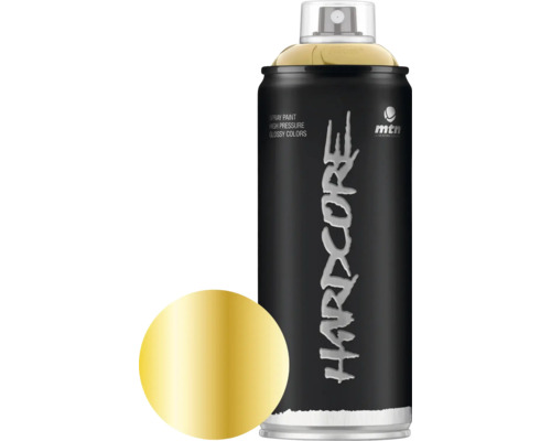 Peinture aérosol MTN Montana Hardcore Metallic Gold 400 ml