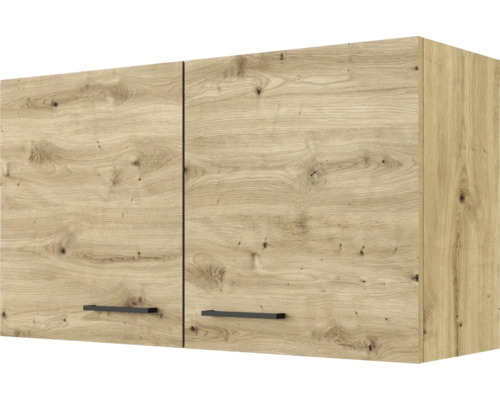 Hängeschrank Cara BxTxH 100 x 32 x 54,8 cm Frontfarbe eiche design matt Korpusfarbe eiche hell