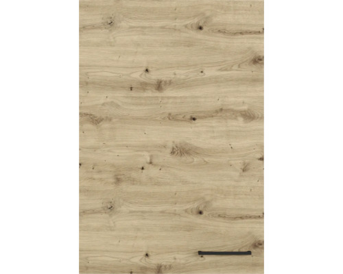 Façade d''armoire de cuisine aspect bois avec poignée