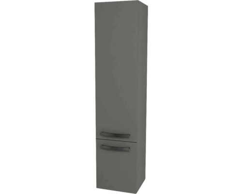 Hängehochschrank mit 1 Tür und Schublade Devo Vena 2.0 rechts BxHxT 35x150x33 cm classico stone grey Griff schwarz