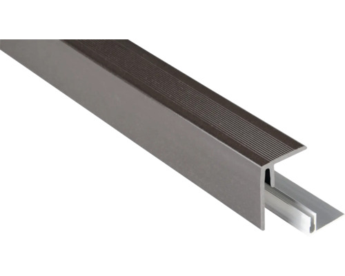 Finition latérale Konsta gris-marron 2500x64x48 mm Finition latérale Konsta gris-marron 2500x64x48 mm