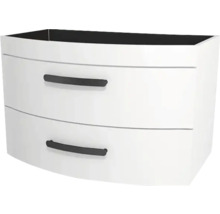 Waschtischunterschrank Devo Vena 2.0 BxHxT 80x50x38 cm arctic white hochglanz Griff schwarz