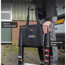 Teleskopleiter mit Tragetasche und platzsparendem Design