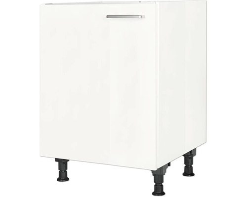NOBILIA Spülenschrank Modern BxTxH 60 x 58 x 87 cm alpinweiss hochglanz vormontiert Anschlag links 4004539041158 NOBILIA Spülenschrank Modern BxTxH 60 x 58 x 87 cm alpinweiss hochglanz vormontiert Anschlag links 4004539041158