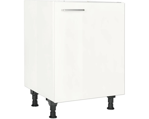 Meuble d'évier NOBILIA Modern lxpxh 60 x 58 x 87 cm blanc alpin haute brillance prémonté tirant droite Meuble d'évier NOBILIA Modern lxpxh 60 x 58 x 87 cm blanc alpin haute brillance prémonté tirant droite