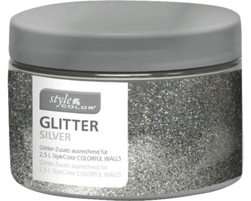 StyleColor Glitter-Zusatz für Wandfarbe silver 40 g Silberner Glitzerzusatz in Dose