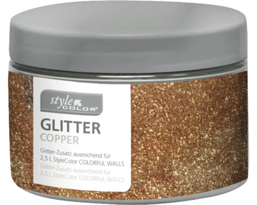 Additif paillettes StyleColor pour peinture murale cuivre 40 g Additif paillettes cuivre pour 2,5 litres StyleColor Colorful Walls