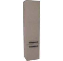 Hängehochschrank mit 2 Türen Devo Vena 2.0 links BxHxT 35x150x33 cm structure stone grey Griff schwarz
