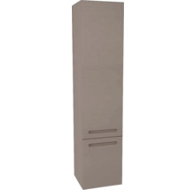Hängehochschrank mit 1 Tür und Schublade Devo Vena 2.0 links BxHxT 35x150x33 cm structure stone grey Griff eingefräst