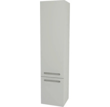Armoire haute suspendue avec 1 porte et tiroir Devo Vena 2.0 droite lxhxp 35x150x33 cm pearl grey supermat poignée fraisée