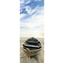 Boot am Strand mit Meerblick
