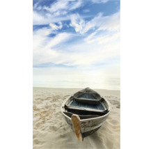 Panneau mural de douche mySpotti Shower Beach & Boat bateau sur la plage 255 x 150 cm SH-255150-1935-HB