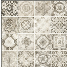 Fliesenmuster mit verschiedenen ornamentalen Designs
