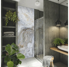 Panneau mural de douche mySpotti Shower Stig optique marbre 255 x 100 cm SH-255100-1778-HB
