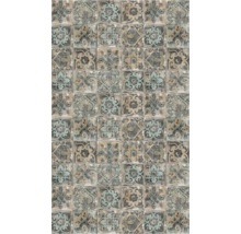Fliesenmuster mit floralen und ornamentalen Motiven