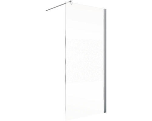 Duschwand mit Dekorglas