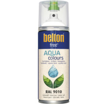 Peinture aérosol Belton Free PU Ral 9010 blanc pur ultra-brillant 400 ml