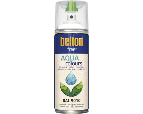 Belton Free PU Sprühlack Ral 9010 reinweiß hochglänzend 400 ml