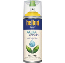 Peinture en bombe aérosol Belton Free PU Ral 1021 jaune colza mate 400 ml