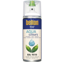 Peinture aérosol Belton Free PU Ral 9010 blanc pur brillant satiné 400 ml