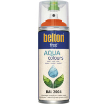 Peinture en bombe aérosol Belton Free PU Ral 2004 orangé pur mate 400 ml