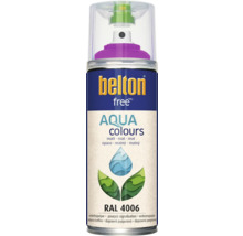 Peinture en bombe aérosol Belton Free PU Ral 4006 pourpre signalisation mate 400 ml