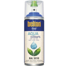 Peinture en bombe aérosol Belton Free PU Ral 5010 bleu gentiane mate 400 ml