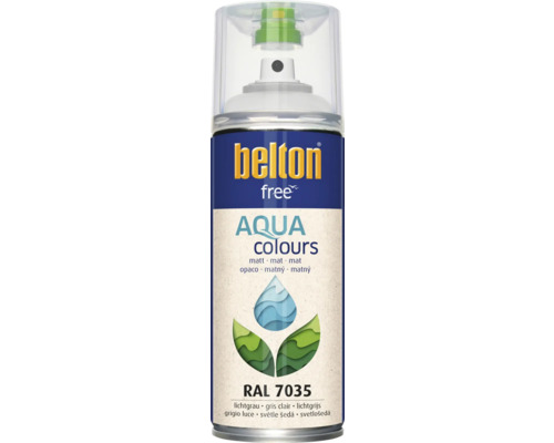 Peinture en bombe aérosol Belton Free PU Ral 7035 gris clair mate 400 ml