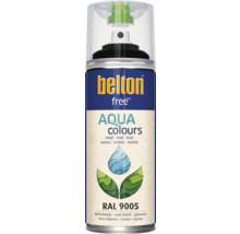 Peinture en bombe aérosol Belton Free PU Ral 9005 noir foncé mate 400 ml