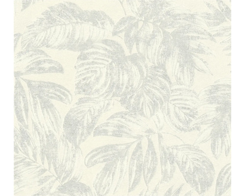 Vliestapete Casual Living floral blätter glitzer Tapete mit Pflanzenmuster