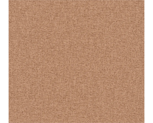 Papier peint intissé 39354-1 Famous Garden uni rouge orange taupe Structure de revêtement de sol textile