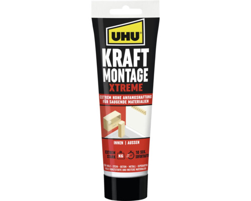 Colle de montage UHU forte Xtreme 175 g Tube de colle Uhu Kraft Montage Xtreme