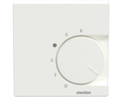 Disque central Merten 534719 cache pour régulateur de température System M blanc polaire