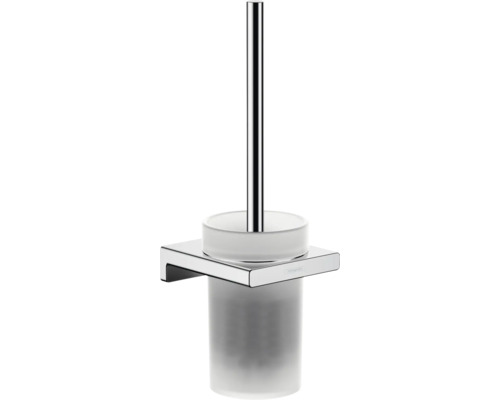 Ensemble brosse WC hansgrohe AddStoris chrome brillant 41752000