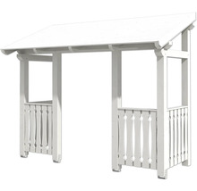 Tonnelle de jardin en bois blanc