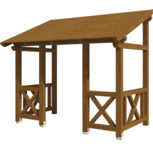 SKAN HOLZ Vordach Paderborn 7 nussbaum 336x202 cm