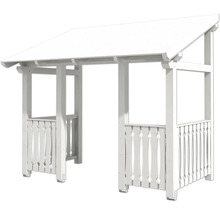 Pavillon blanc en bois avec toit