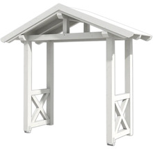 Arche de jardin en bois blanc