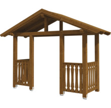 SKAN HOLZ Vordach Stralsund 6 nussbaum 360x139 cm