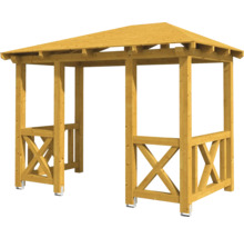 Pavillon de jardin en bois avec toit