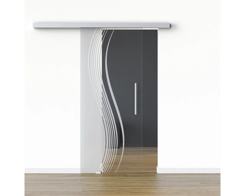 Pertura Glasschiebetür Komplettset Glera Reflect 01 775x2175 mm Links inkl.Beschlag Selir Aluminium natur,Stangengriff Pertura Glasschiebetür Komplettset Glera Reflect 01 775x2175 mm Links inkl.Beschlag Selir Aluminium natur,Stangengriff