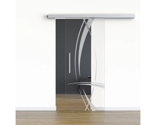 Pertura Glasschiebetür Komplettset Glera Tangle 01 900x2050 mm Rechts inkl.Beschlag Selir Aluminium natur,Stangengriff Pertura Glasschiebetür Komplettset Glera Tangle 01 900x2050 mm Rechts inkl.Beschlag Selir Aluminium natur,Stangengriff